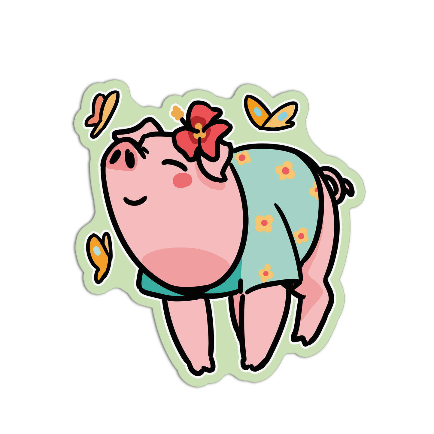 Piggy Smalls Pets Sticker