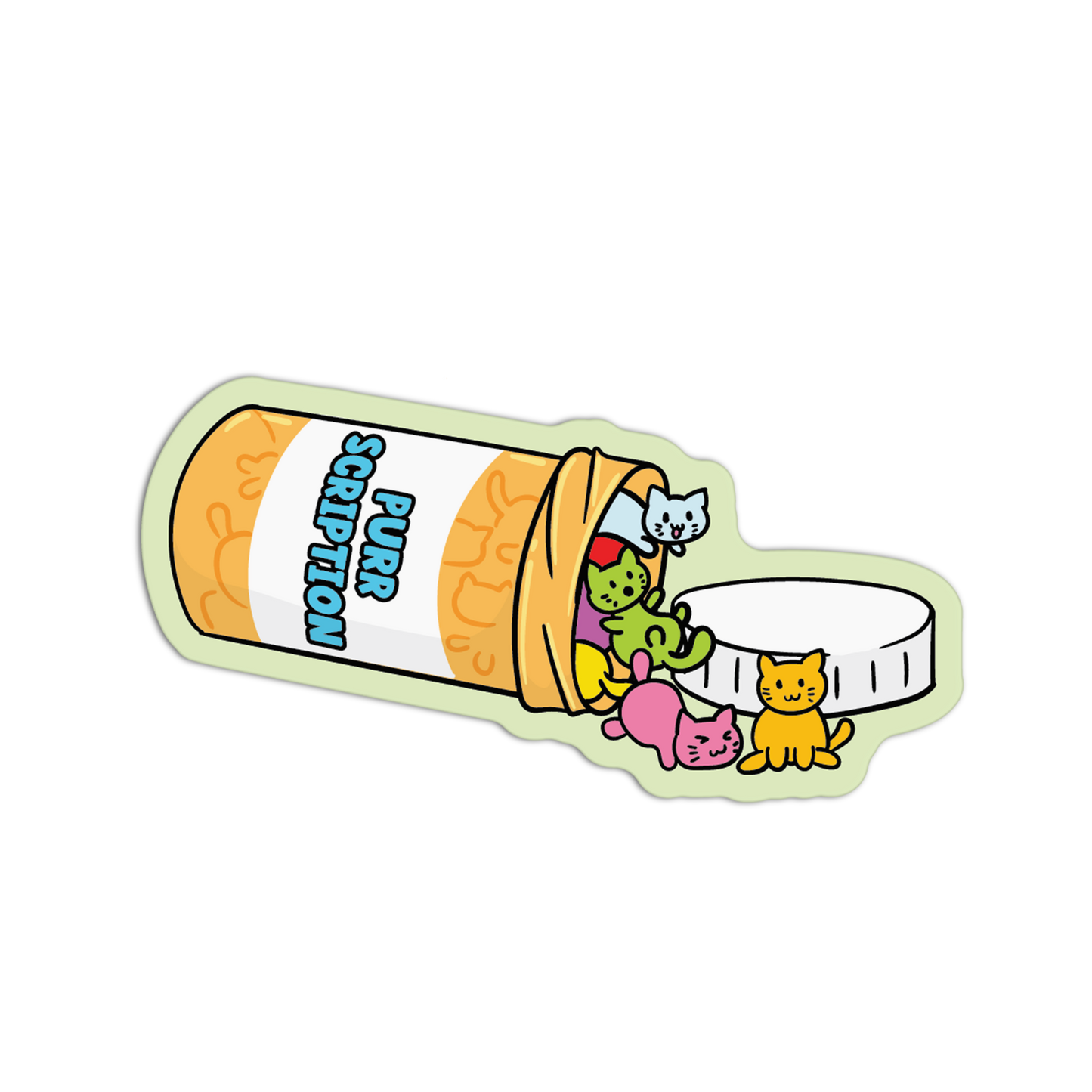 Purrscription Medication Series Sticker