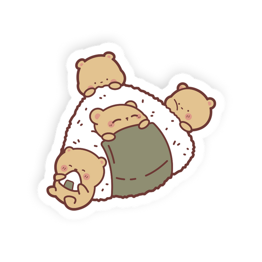 Rice Mountain - Onigiri Bear Sticker