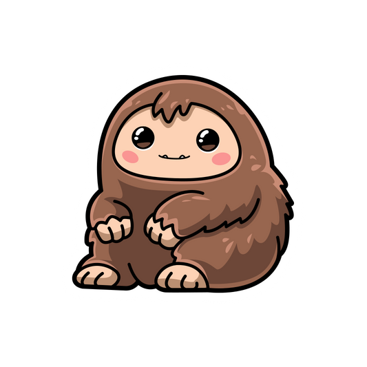 Cartoon sloth character on a white background