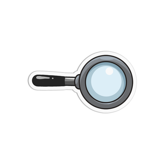 Magnifying Glass Science Sticker
