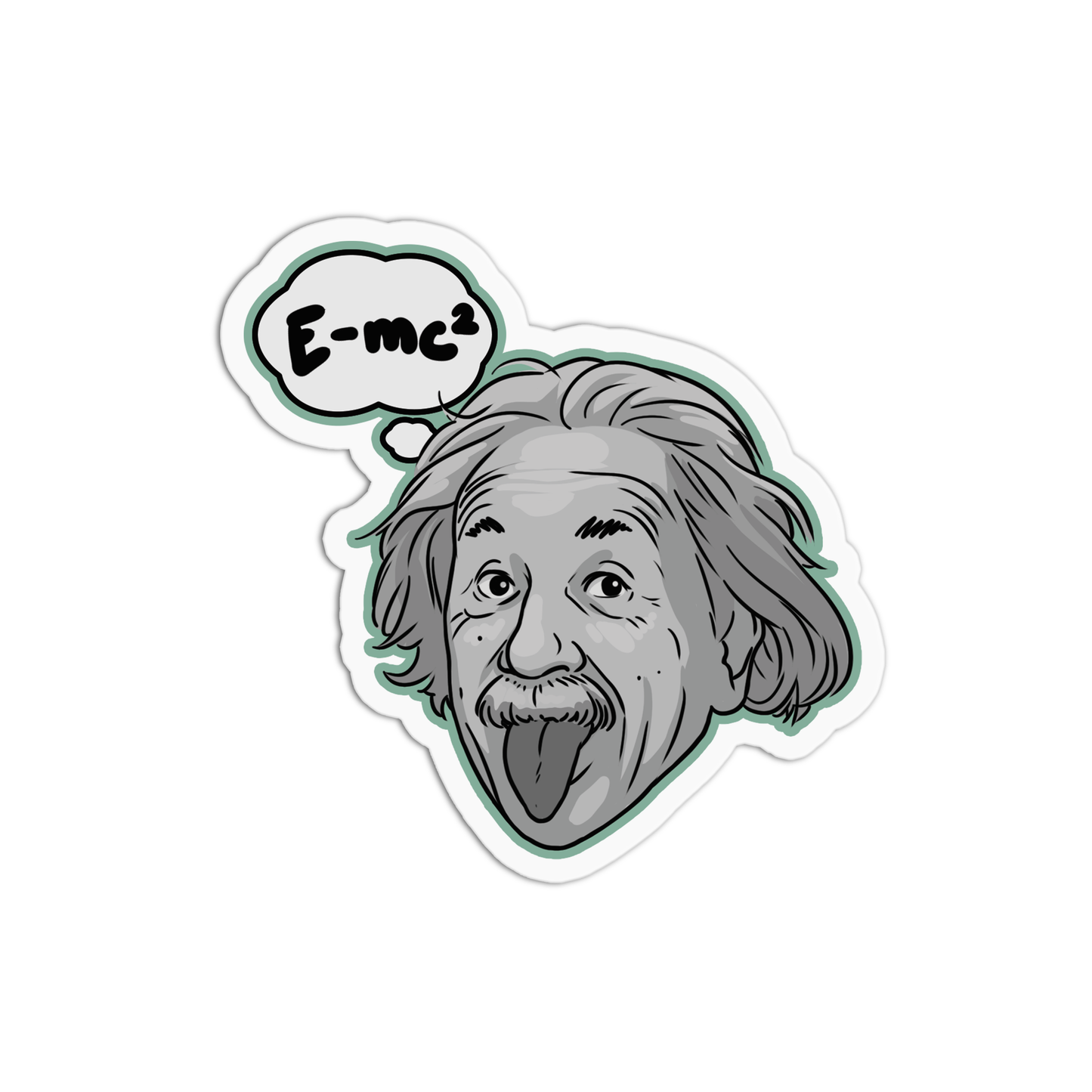 Albert Einstein Science Sticker