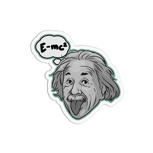 Albert Einstein Science Sticker