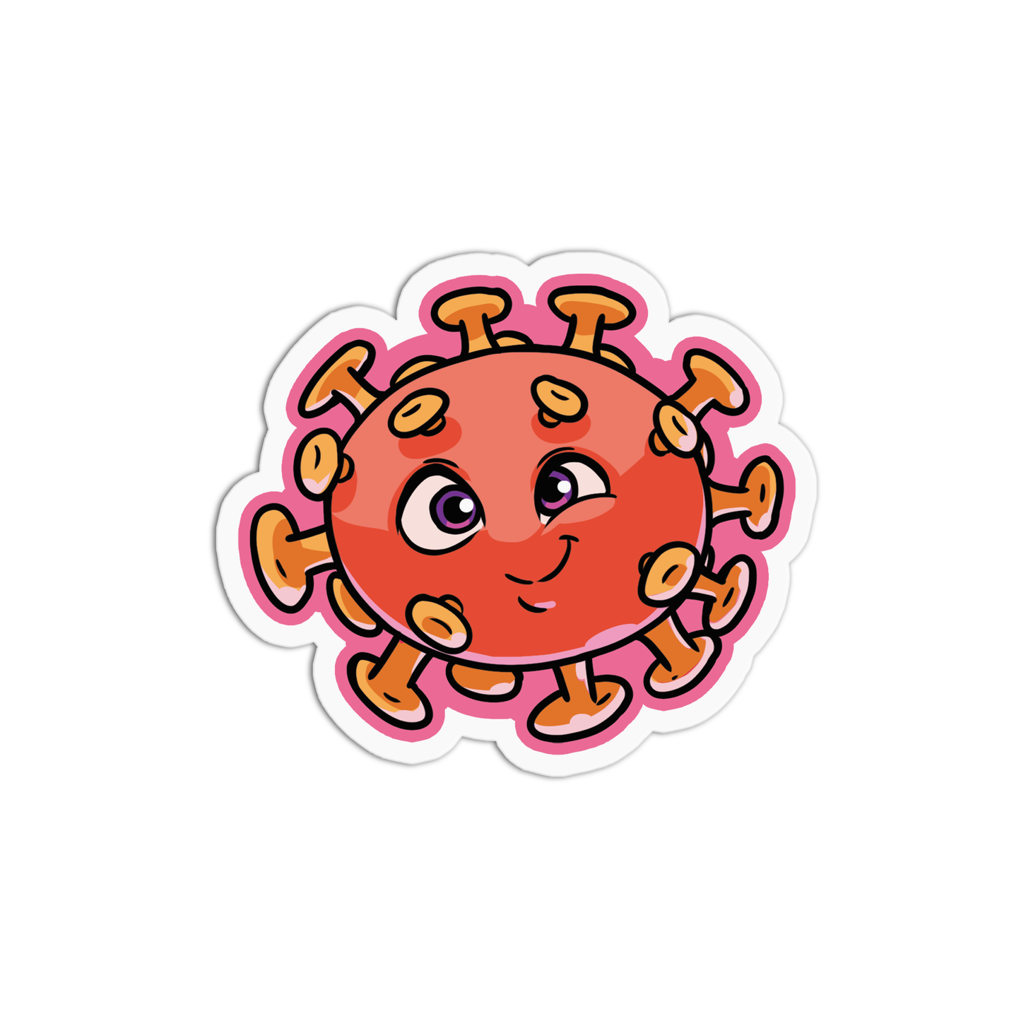 Virus Structure Science Sticker