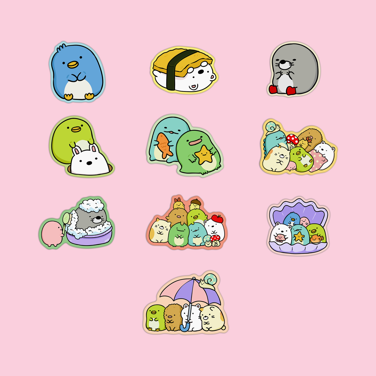 Summiko Gurashi Collection Sticker Pack