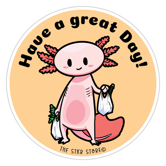 Have a Great Haul! Axolotl Supermarket Animal Stickers