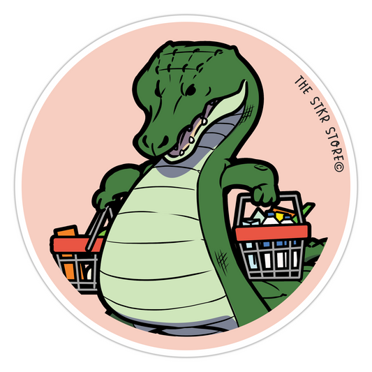 Grocery Gator Supermarket Animal Stickers