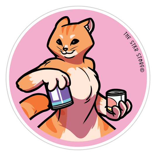Canned Food Kitty Supermarket Animal Stickers