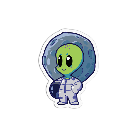 Cute Alien Space One Sticker