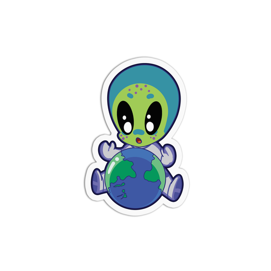 Alien & Earth Space One Sticker