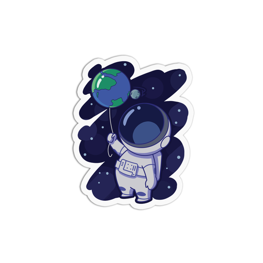 Astronaut Space One Sticker