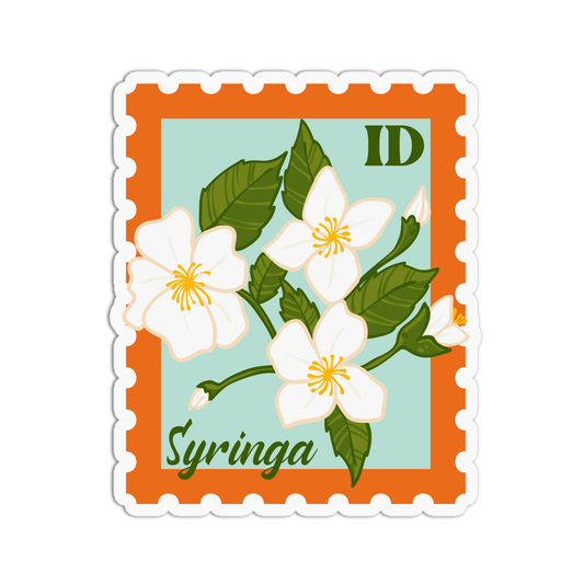 Idaho Syringa State Flower Stickers