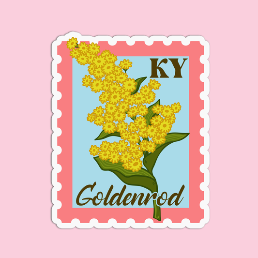 Kentucky Goldenrod State Flower Stickers