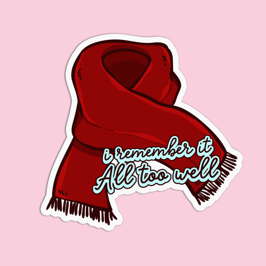 I remember it All too well Taylor Swift Sticker