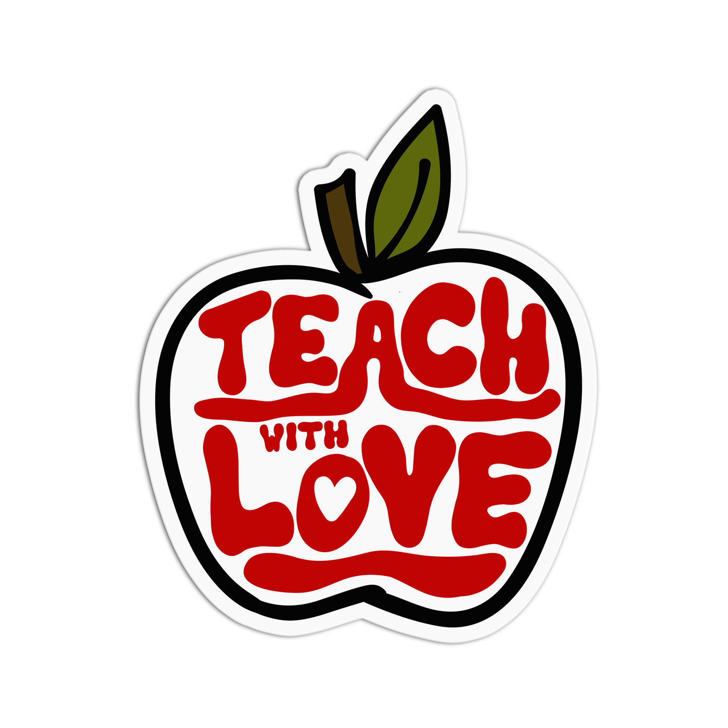Teach With Love Teacher Stickers