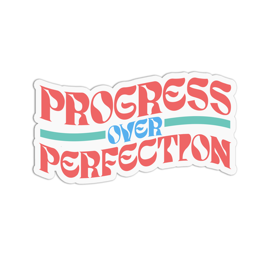 Progress Over Perfection Teacher Stickers