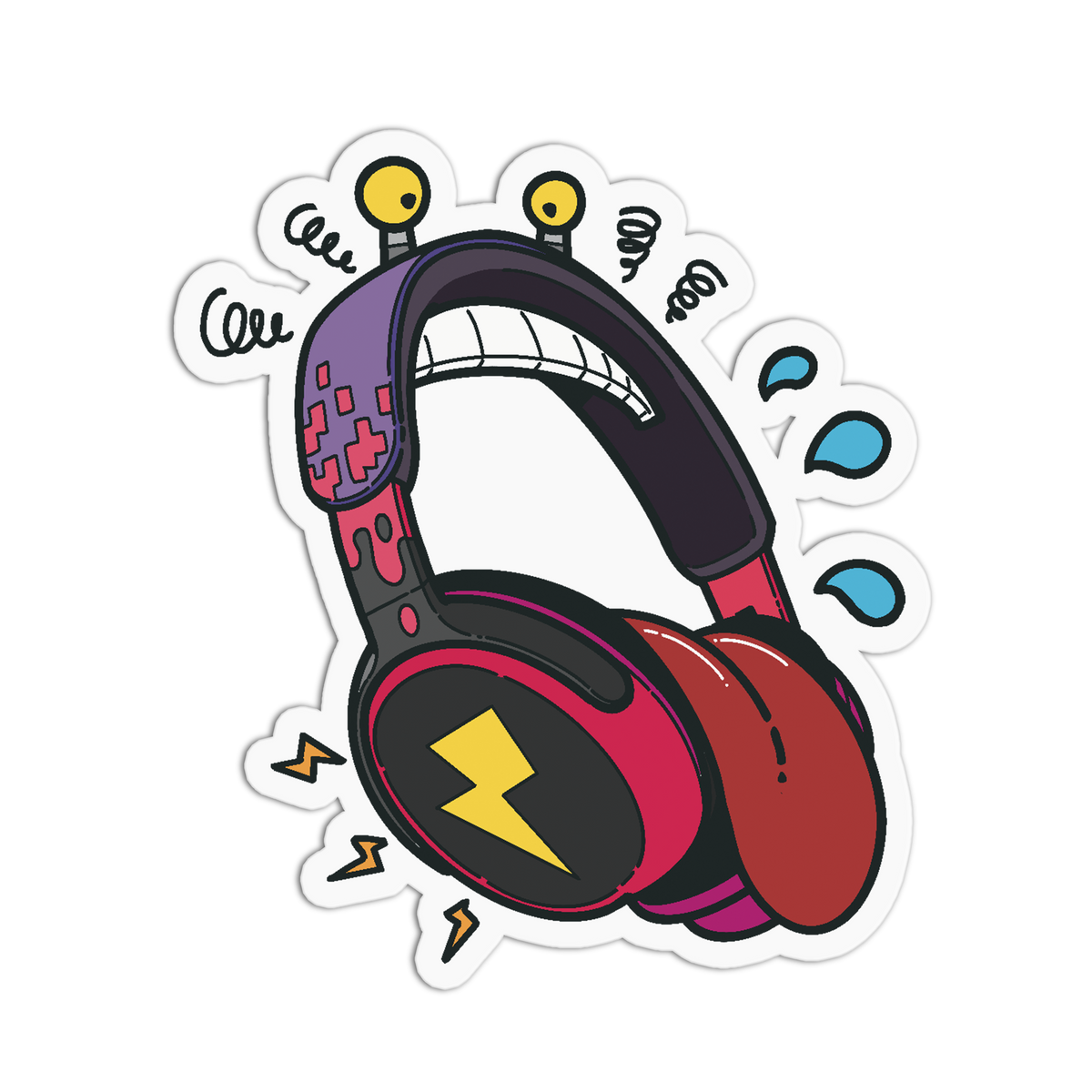 Audio Headset - Tech Critters Sticker