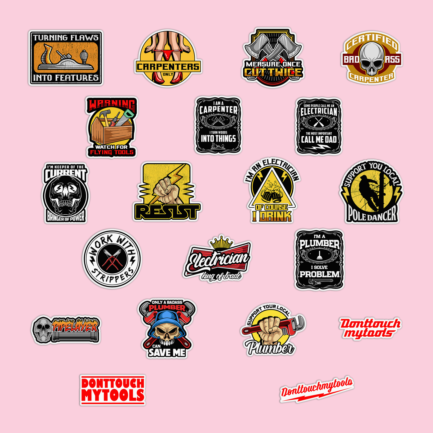 Utility Worker Sticker Pack