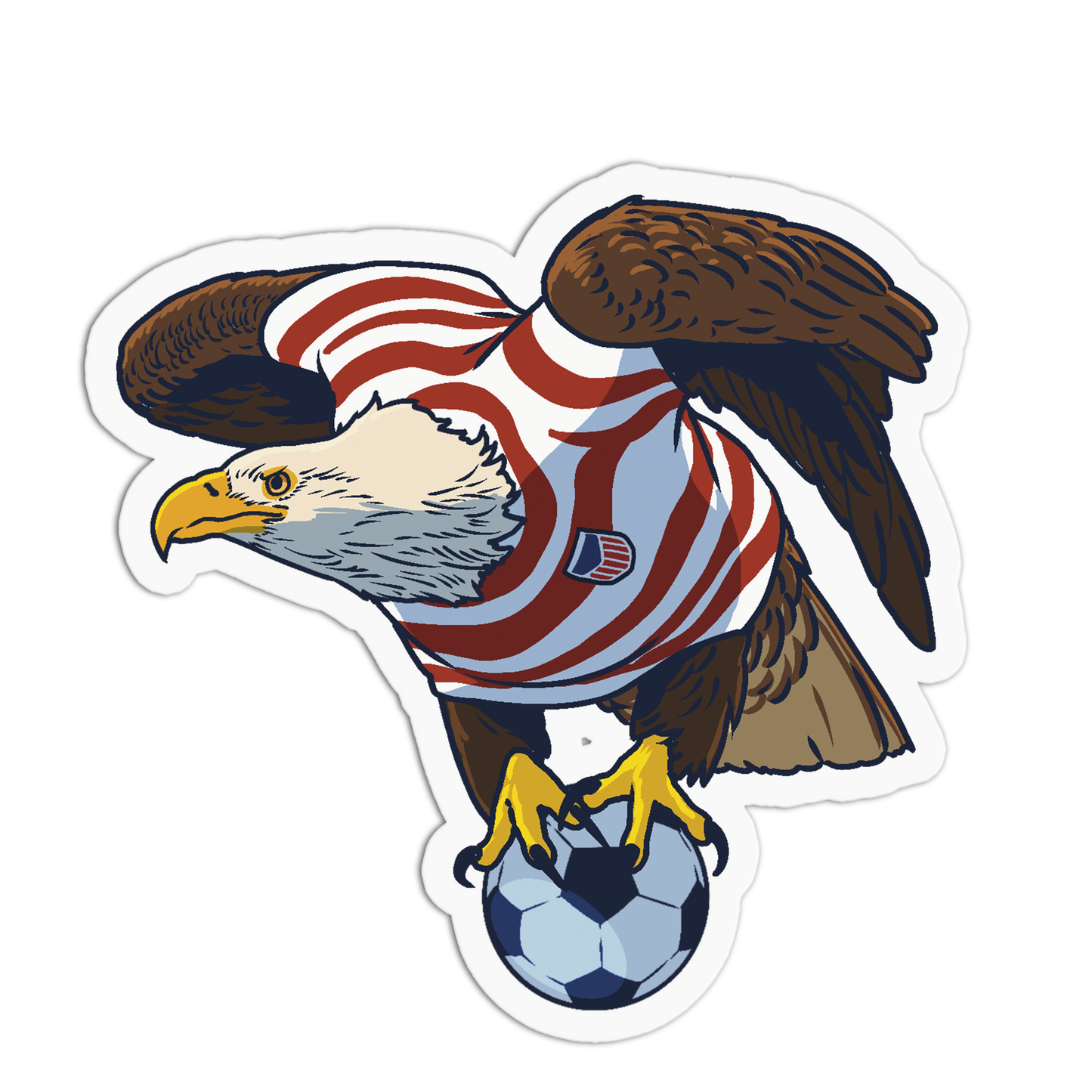 USA Eagle Soccer World Cup Sticker