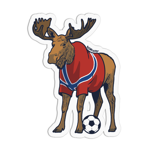 Norway Moose Soccer World Cup Sticker