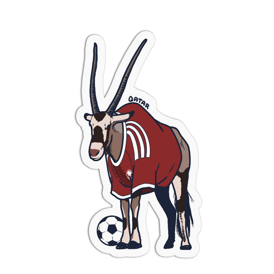 Qatar Oryx Soccer World Cup Sticker