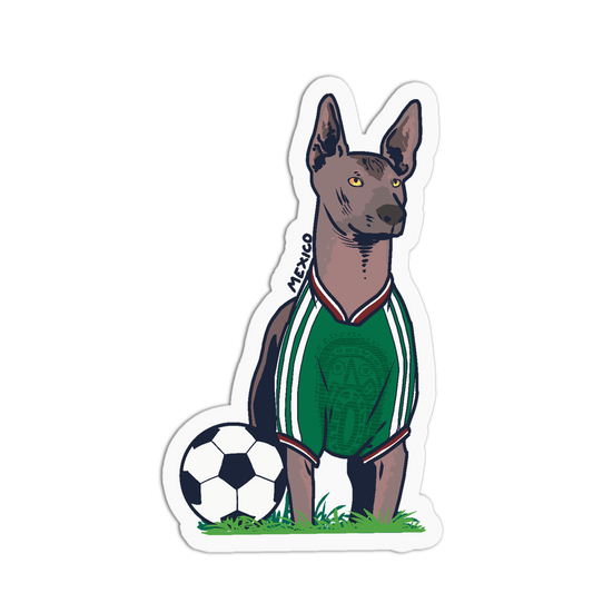 Mexico Dog Soccer World Cup Sticker