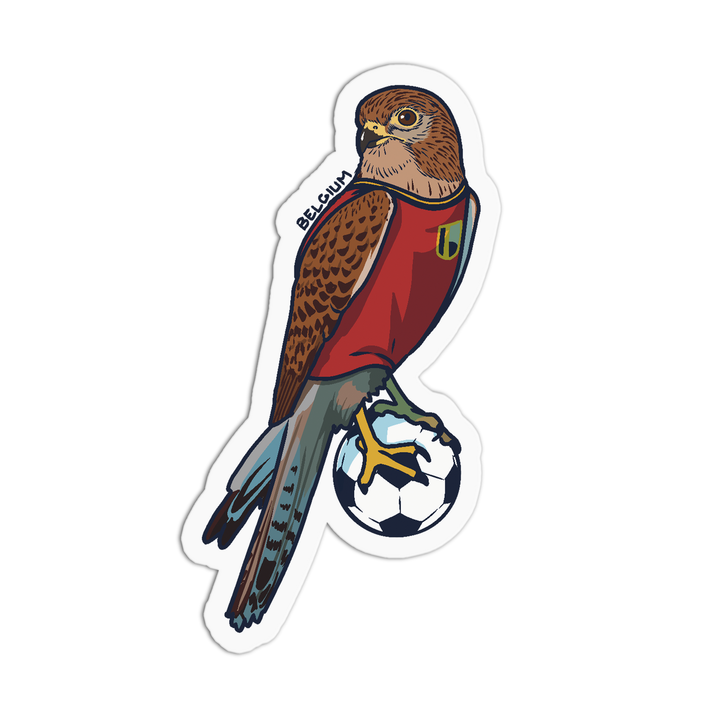 Belgium Kestrel Soccer World Cup Sticker