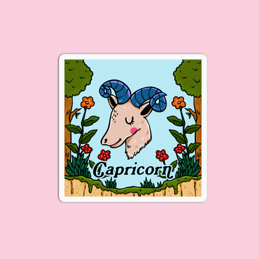 Capricorn Zodiac Sign Sticker