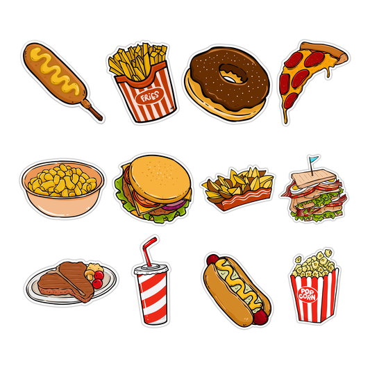 American Food Collection Sticker Pack