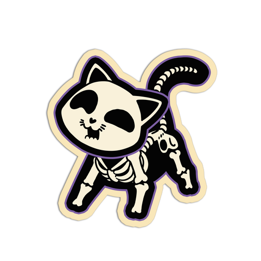 Cat Skeleton Animal Stickers