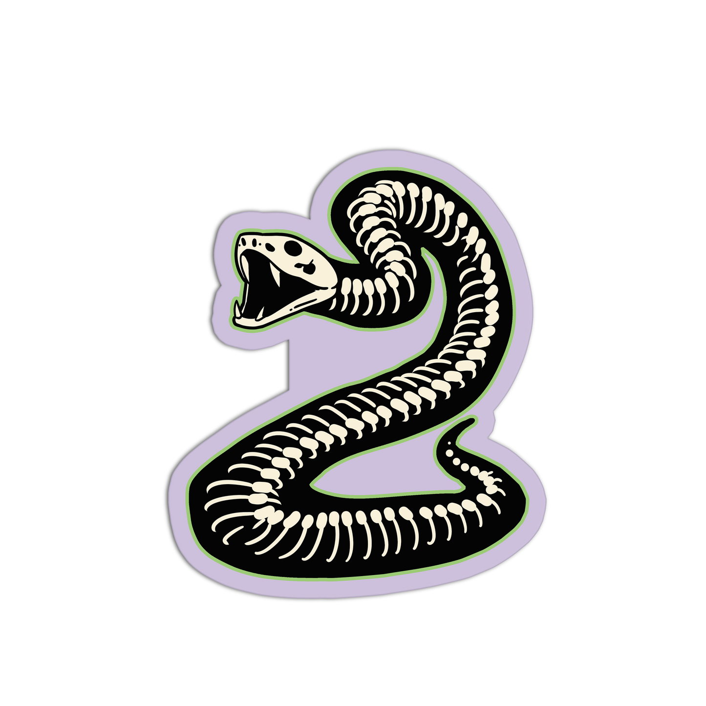 Snake Skeleton Animal Stickers