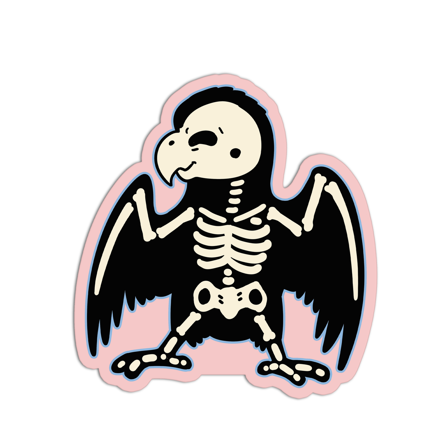 Vulture Skeleton Animal Stickers