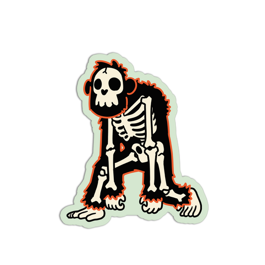 Primate Skeleton Animal Stickers