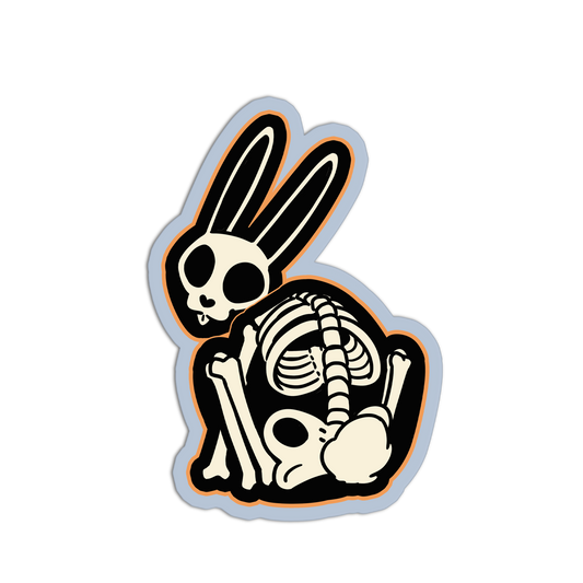 Rabbit Skeleton Animal Stickers