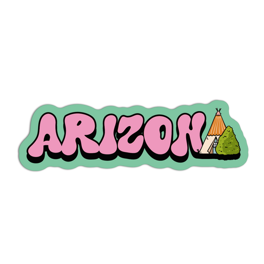 Teepee Tent - Coquette Arizona Sticker