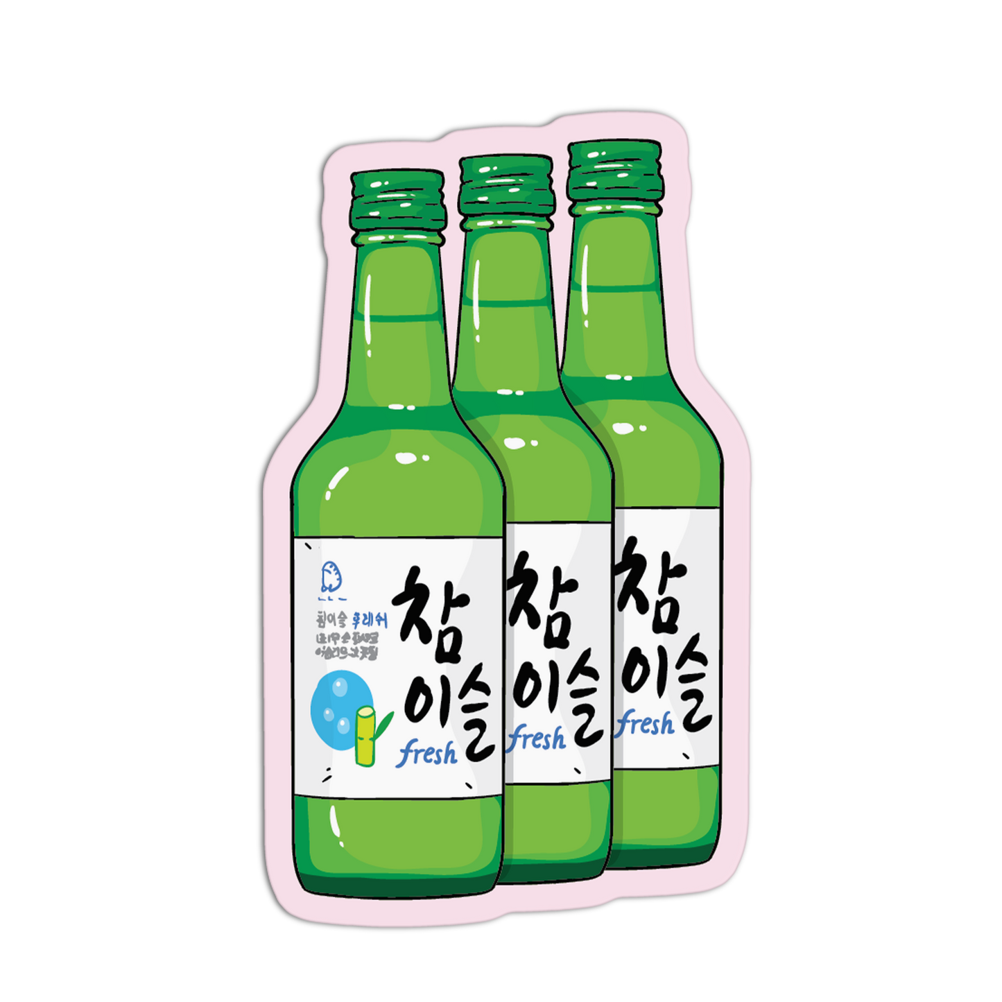K-Soul Spirit Set Asian Drinks Stickers