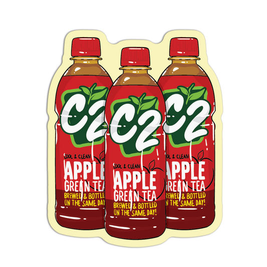 Cool & Clean Apple Asian Drinks Stickers