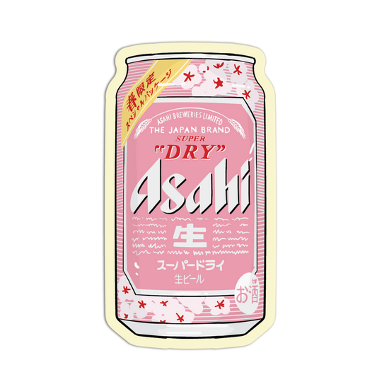 Sakura Season Can Asian Drinks Stickers
