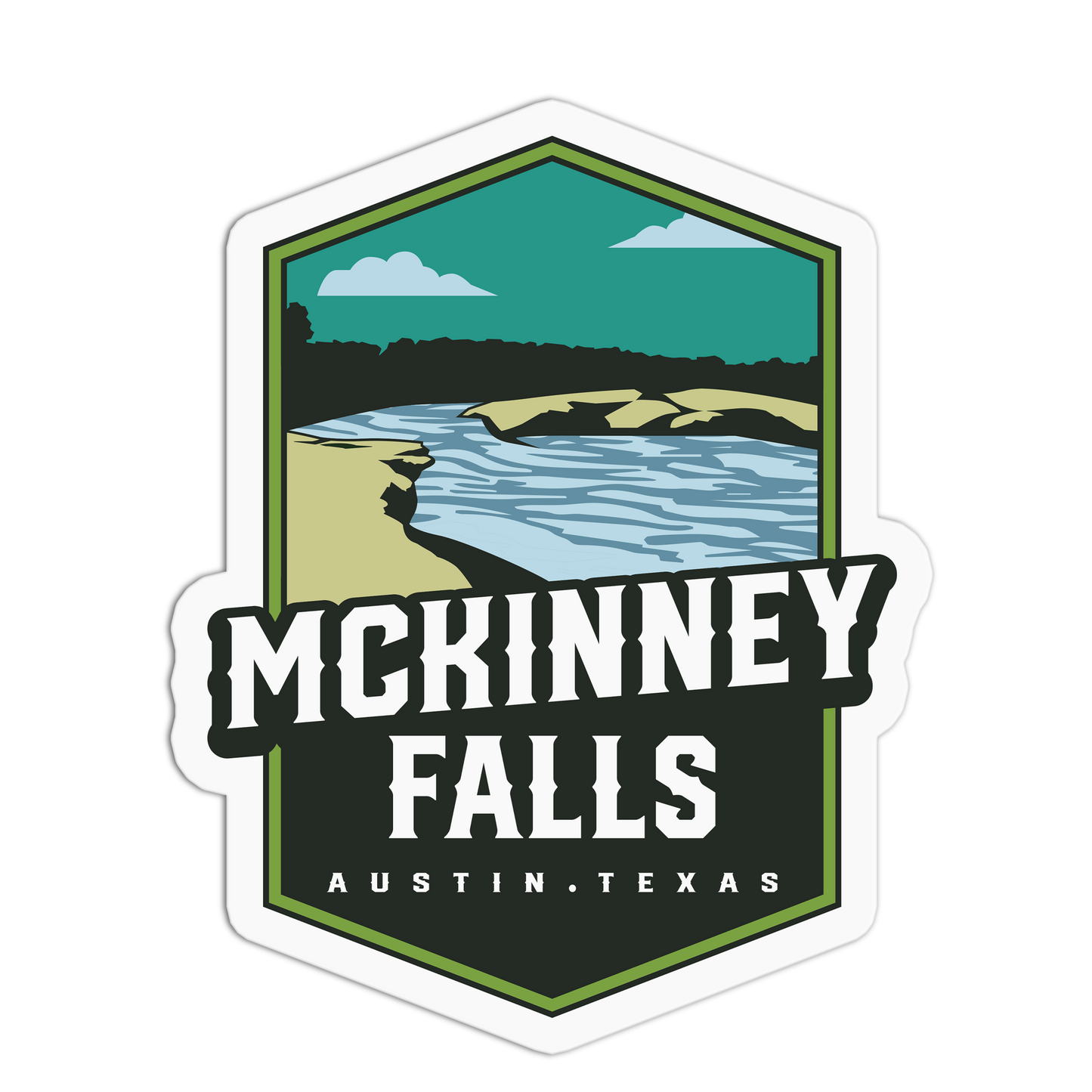 McKinney Falls Austin Travel Stickers
