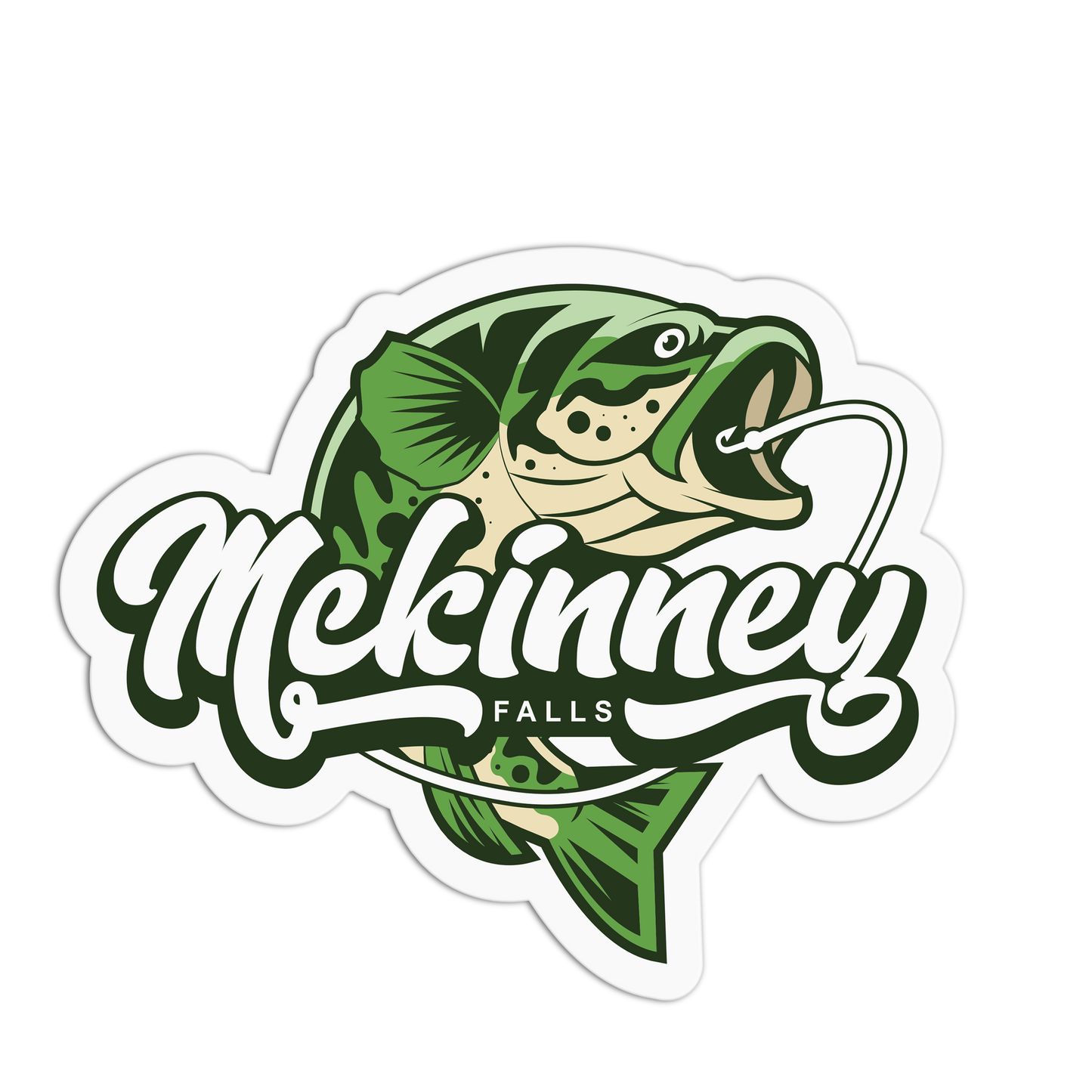 Lunker McKinney Austin Travel Stickers