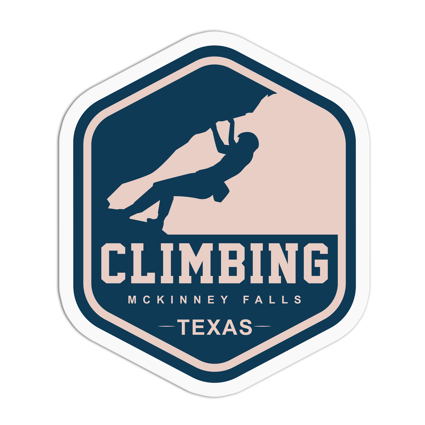 Overhang Hex Austin Travel Stickers