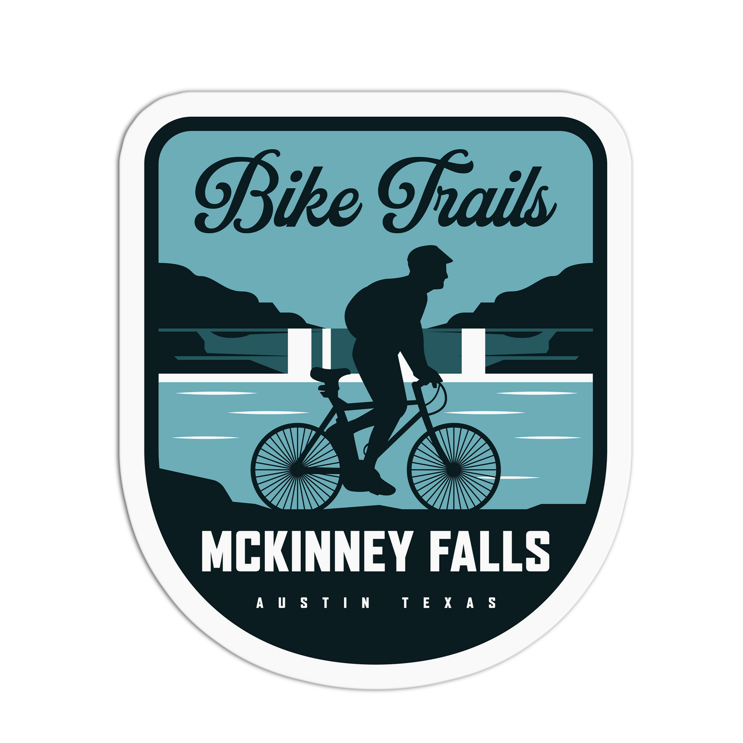 Creek Cycle Austin Travel Stickers