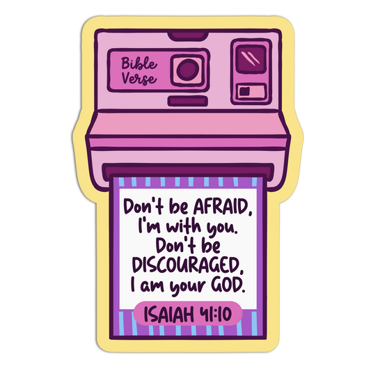 Don't Be Afraid Bible Verses Sticker