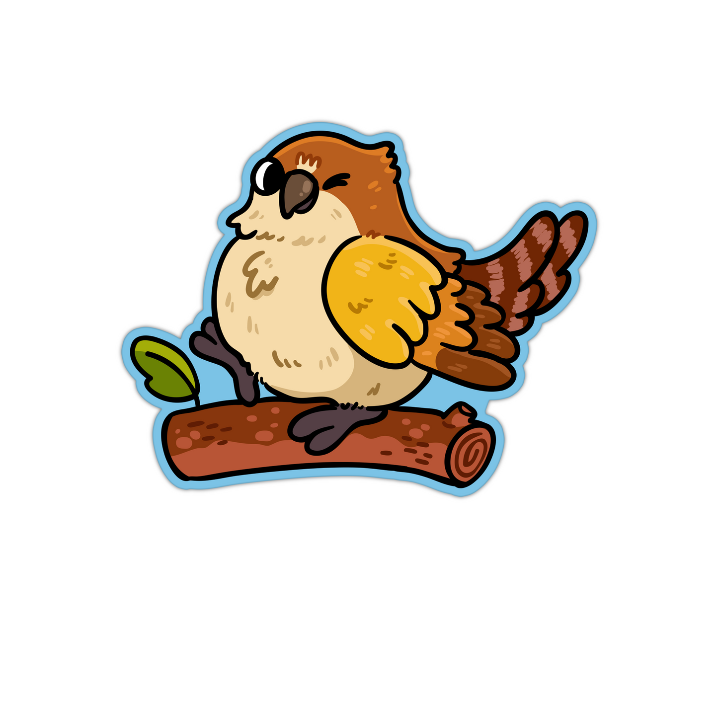 Brown Bird Sticker