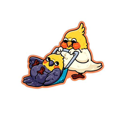 Violet Bird Sticker