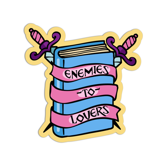 Enemies To Lovers Books And Readings Sticker