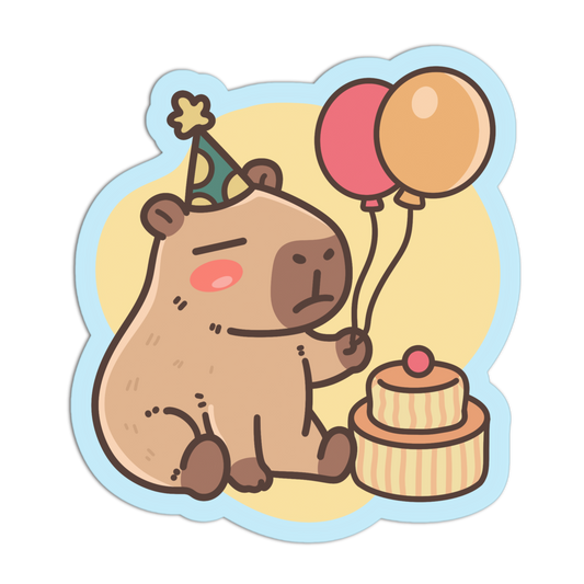 Party Balloon Bored Rodents Sticker