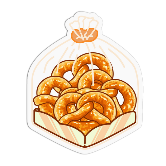 Golden Pretzel BreadTalk Sticker