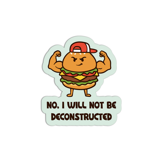 Strong Buff Burger - Burger And Fries Sticker