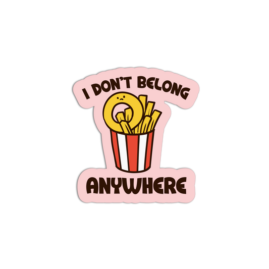 Onion Ring Imposter - Burger And Fries Sticker